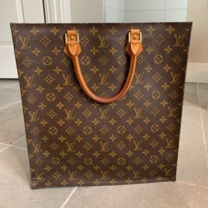 Authentic Louis Vuitton Sac Plat Monogrammed Bag